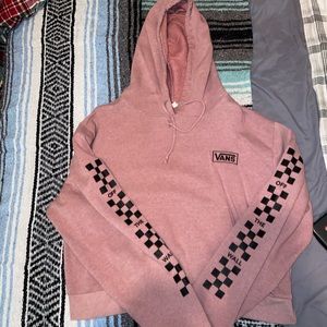 Vans pink Hoodie crop top.
